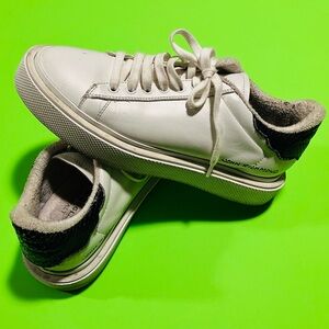John Richmond Classic Men’s White Lace Up Sneakers Size 41